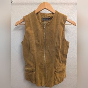 Banana Republic Gold Leather Vest